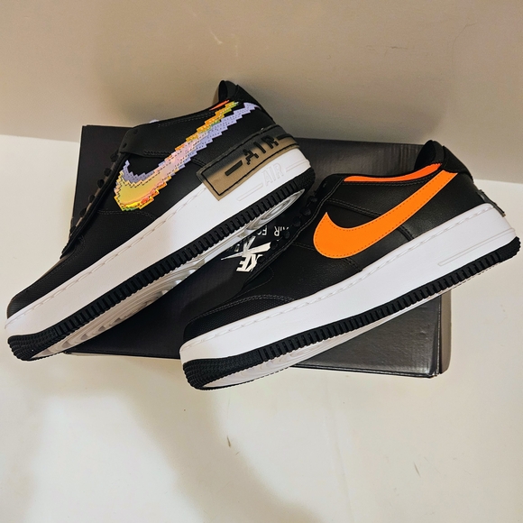 Nike Women's Air Force 1 Shadow SE Black with Multicolor Accents - Picture 7 of 8